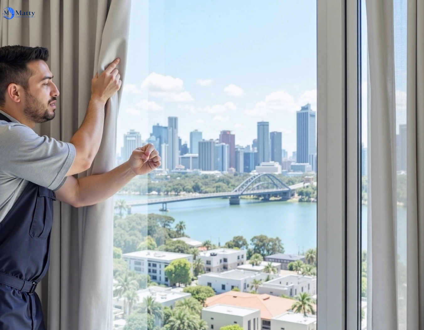 Professional curtain steam cleaning service waurn-ponds-vic QLD by Matty Curtain Cleaning